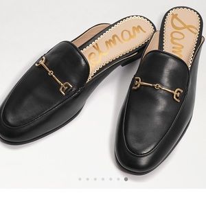 Sam Edelman LINNIE BIT MULE Black Leather with Hardware Accent Sz 6.5 NWT
